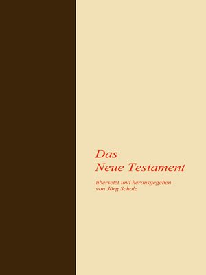 cover image of Das Neue Testament
